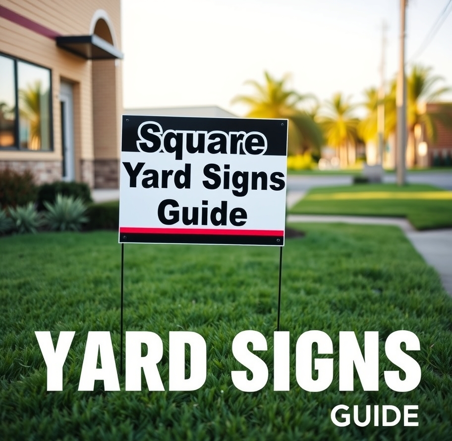 Checklist for Square Yard Signs Guide