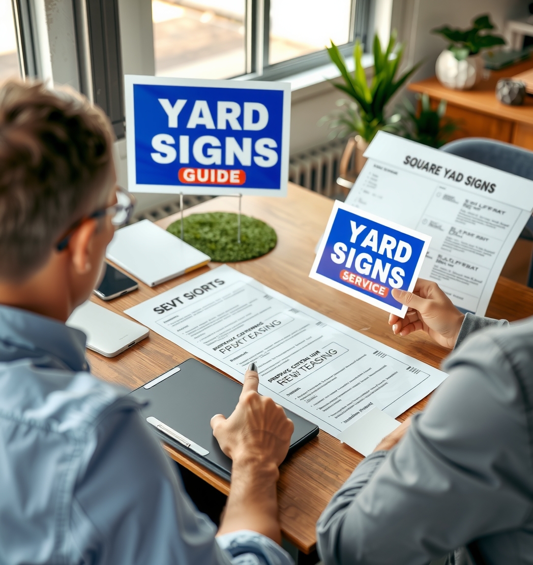 Preparation visual for Square Yard Signs Guide