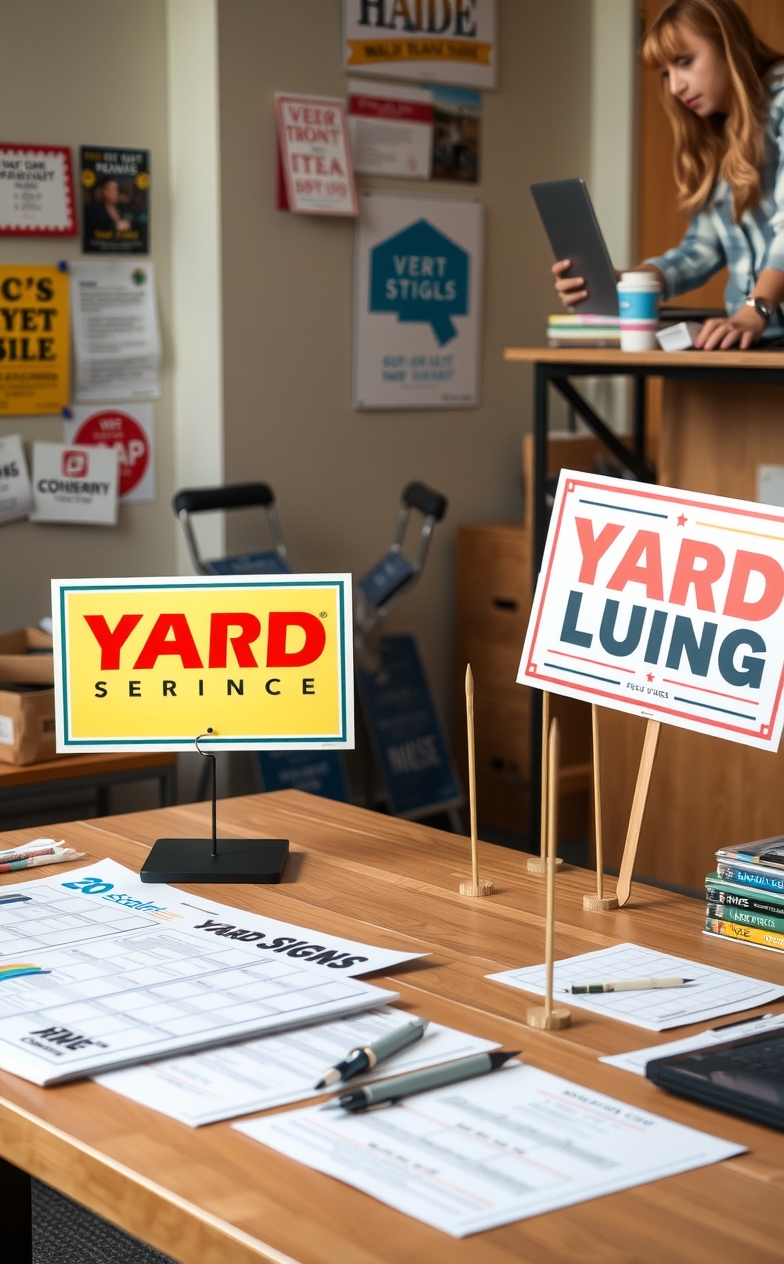 Quality check visual for Square Yard Signs Guide