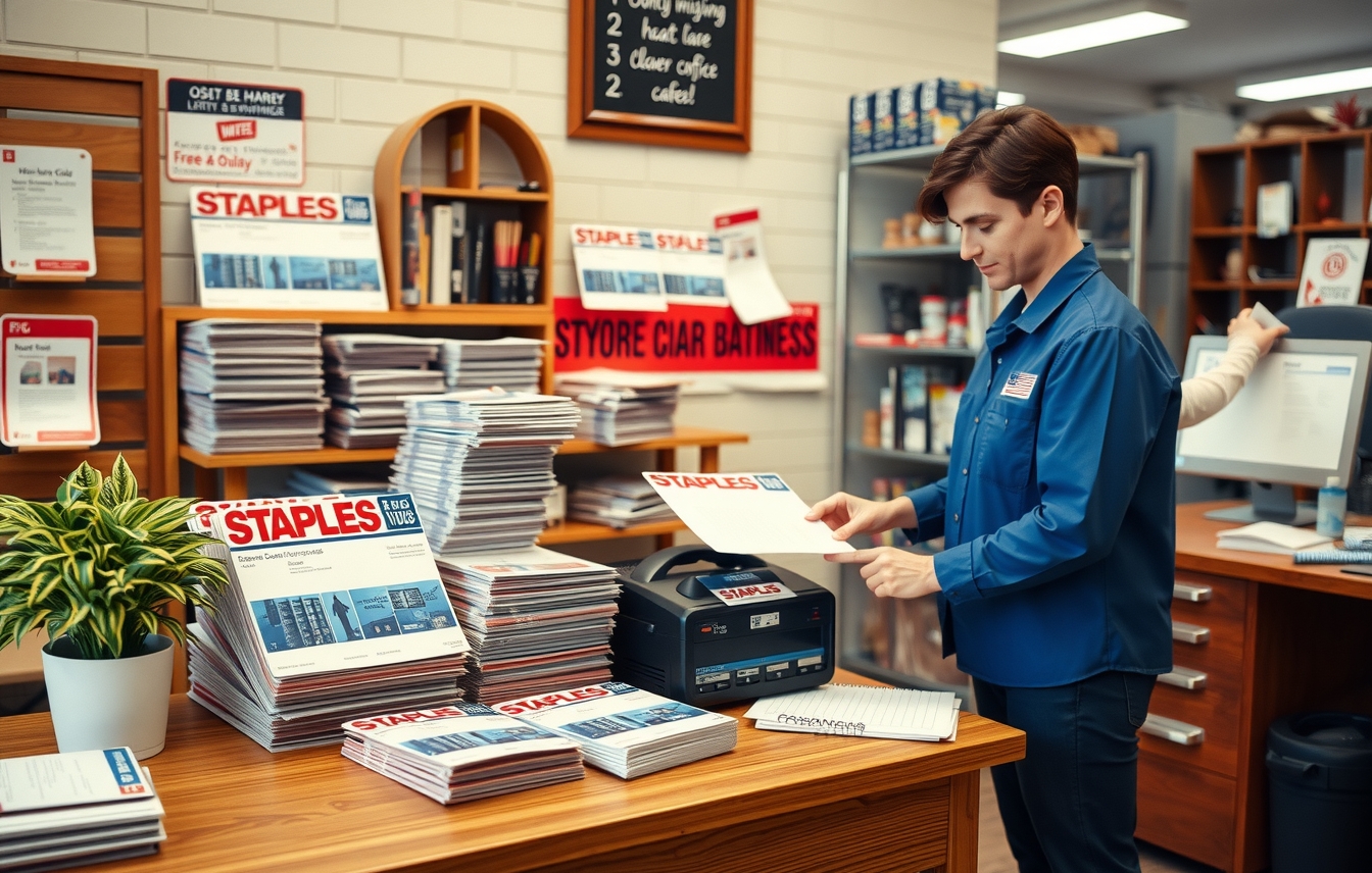 Quality check visual for Staples Door Hangers Guide