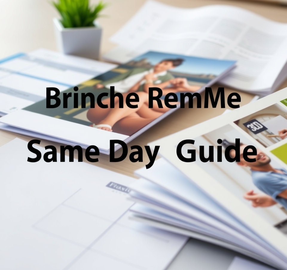 Checklist for Brochure Printing Near Me Same Day Guide