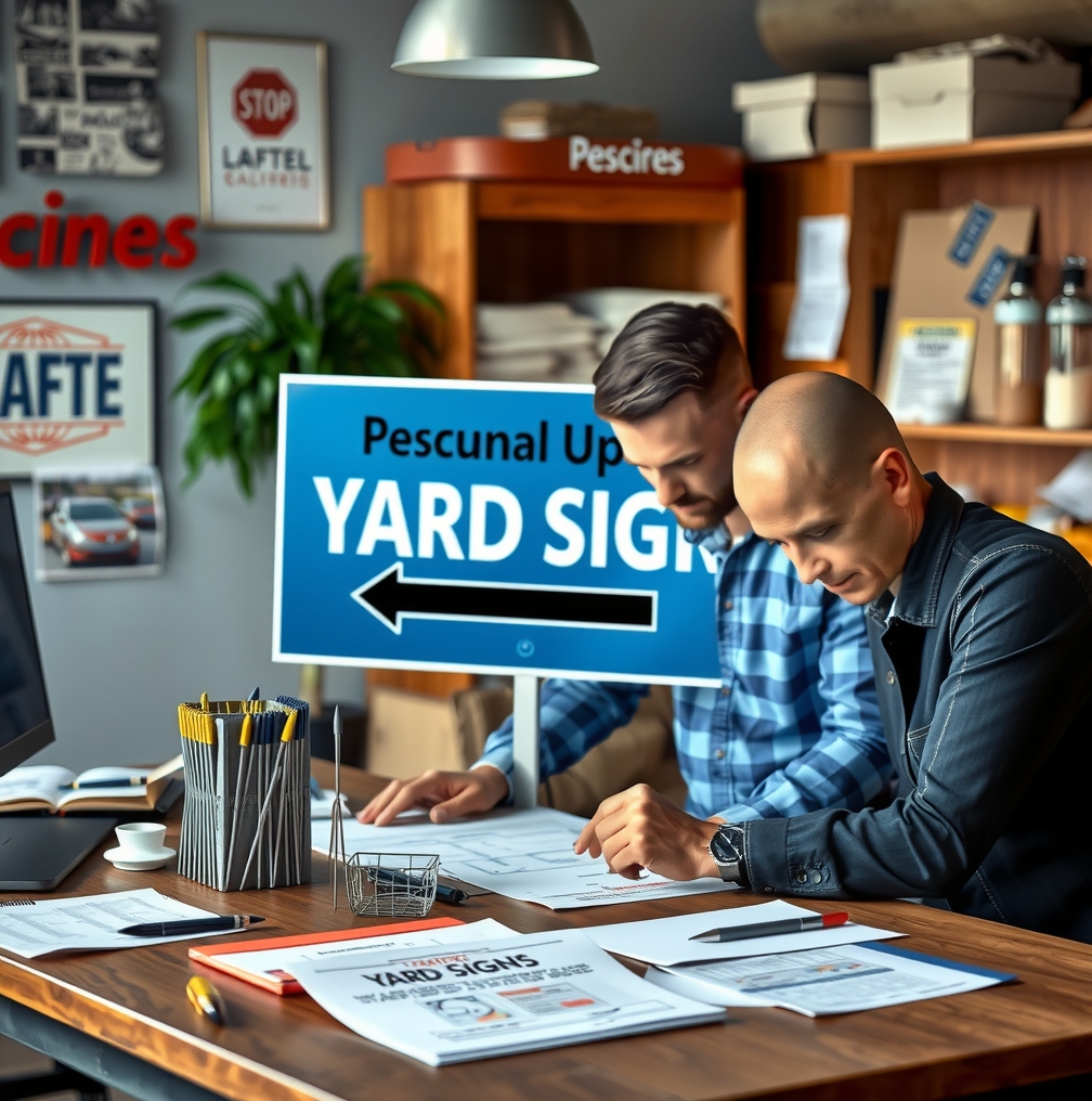 Preparation visual for Personalized Yard Signs Metal Guide