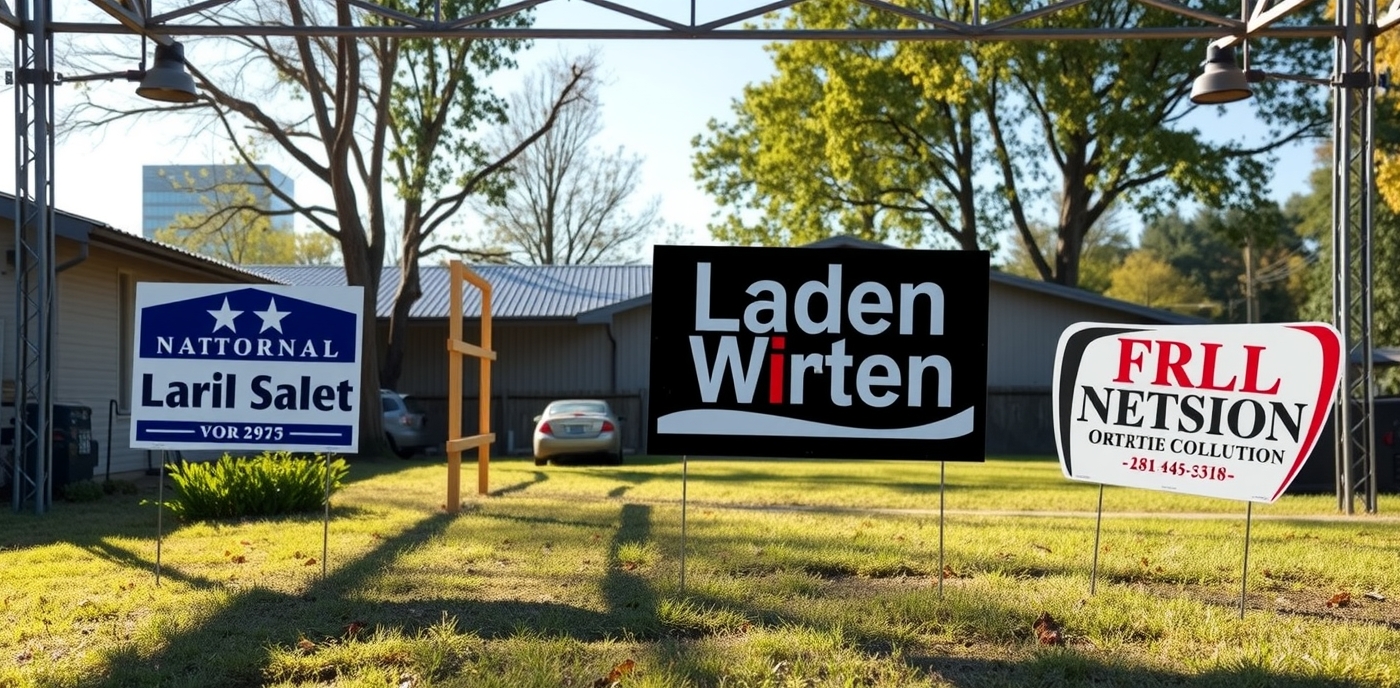 Quality check visual for Personalized Yard Signs Metal Guide