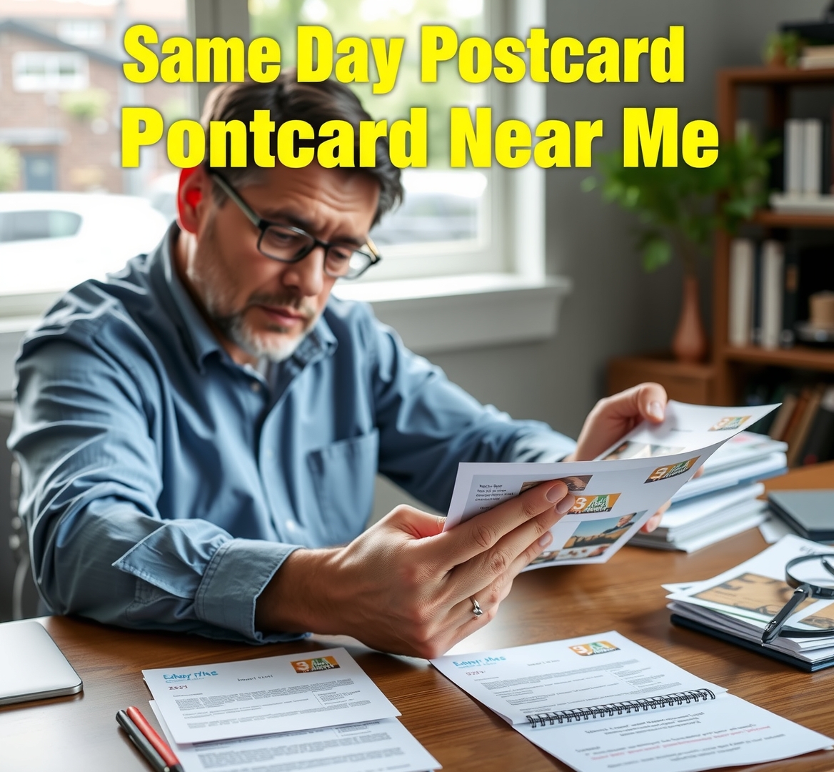 Evaluating the best Same Day Postcard Printing Near Me Guide environment