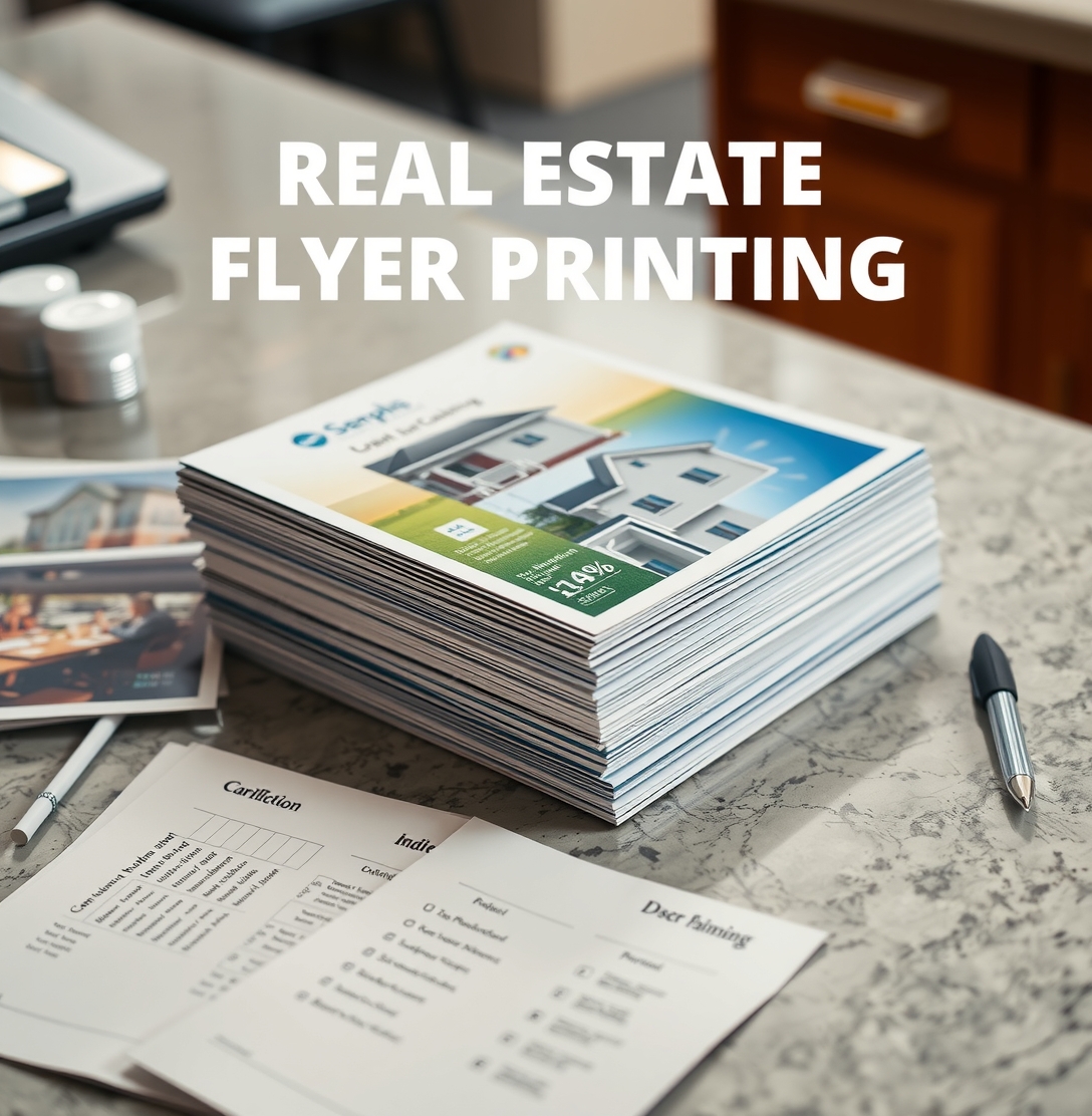 Preparation visual for Real Estate Flyer Printing