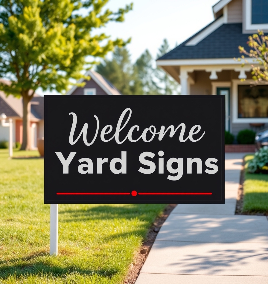 Preparation visual for Welcome Home Yard Signs Guide