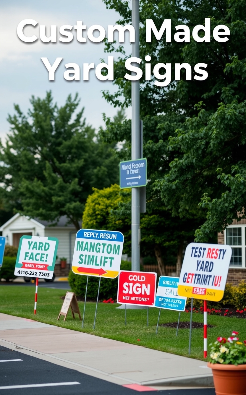Evaluating the best Custom Made Yard Signs Guide environment
