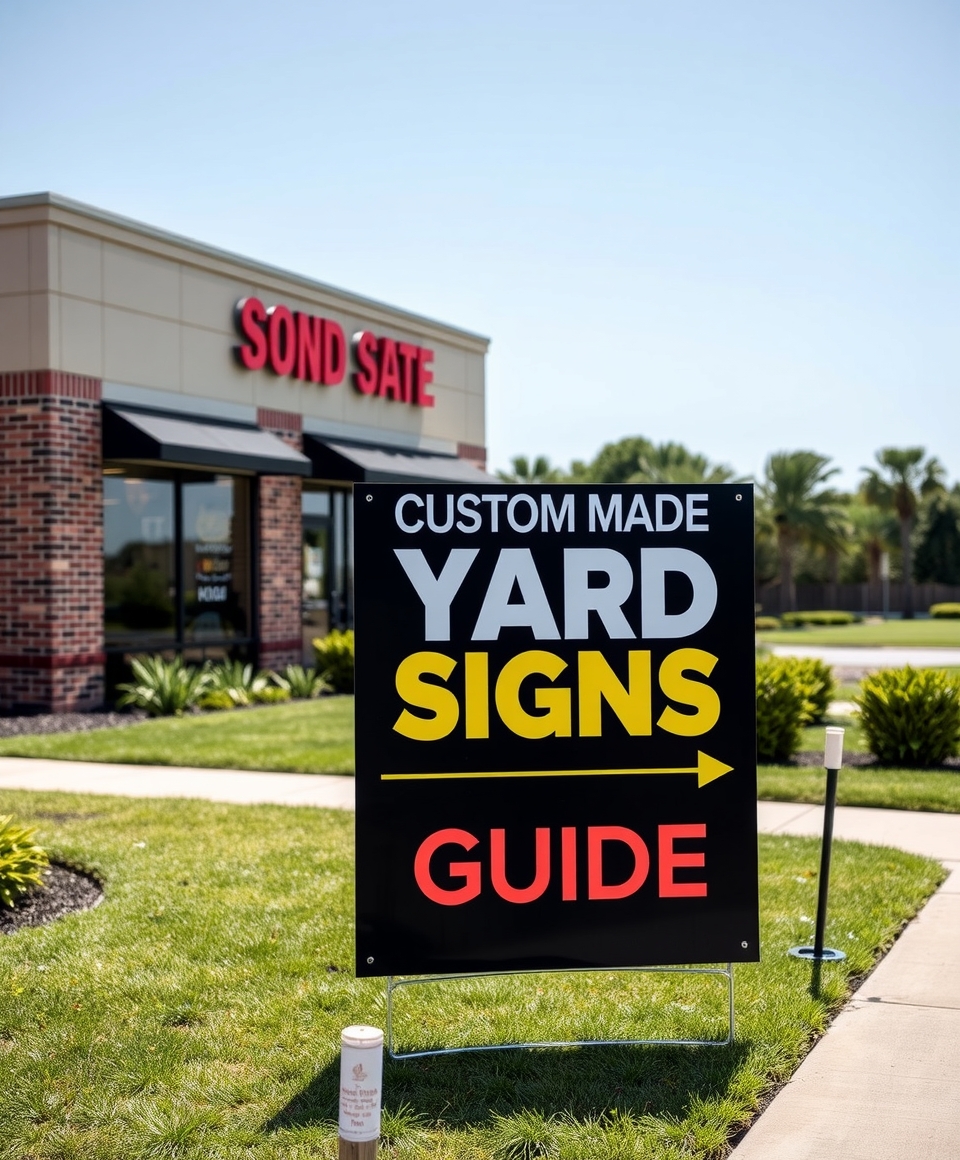 Preparation visual for Custom Made Yard Signs Guide