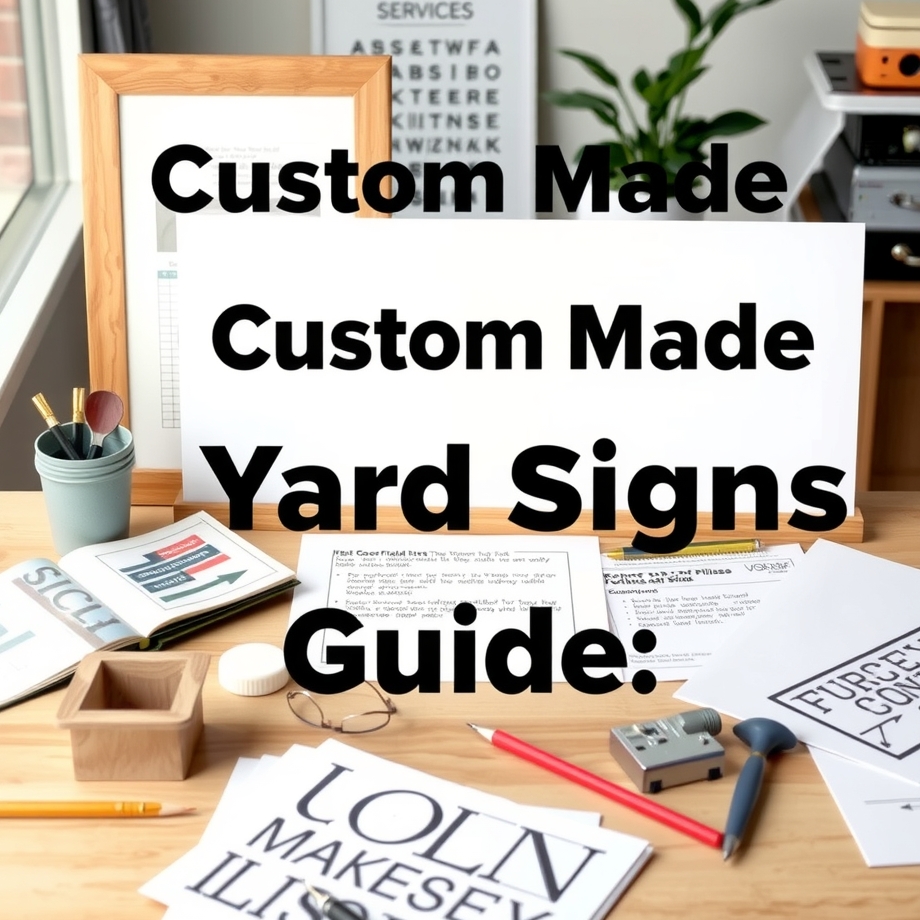 Quality check visual for Custom Made Yard Signs Guide