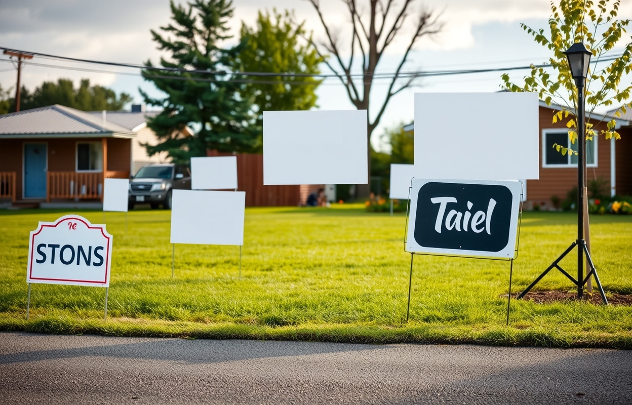 Preparation visual for Where to Buy Blank Yard Signs Guide