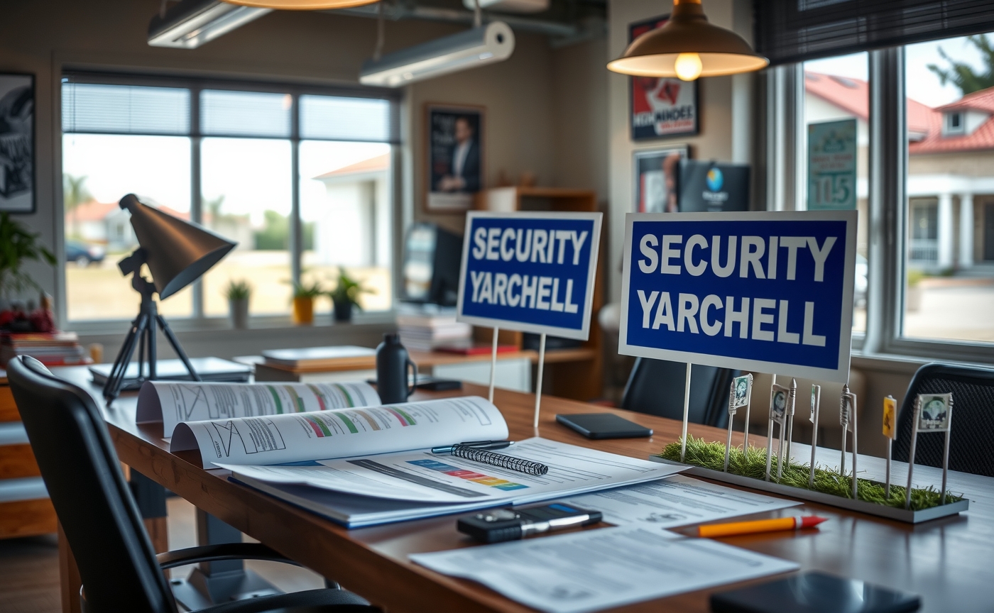 Preparation visual for Security Yard Signs Guide