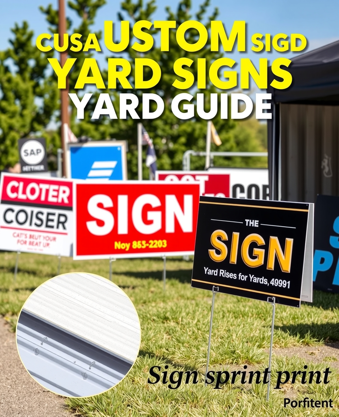 Evaluating the best Custom Corrugated Yard Signs Guide environment
