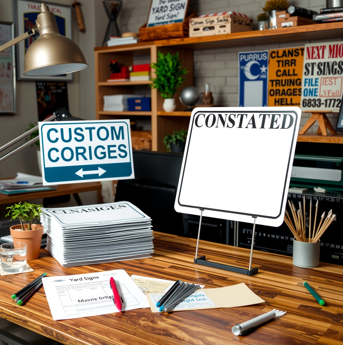 Preparation visual for Custom Corrugated Yard Signs Guide
