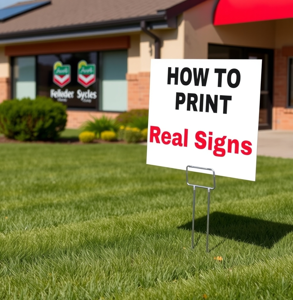 Checklist for How to Print Yard Signs