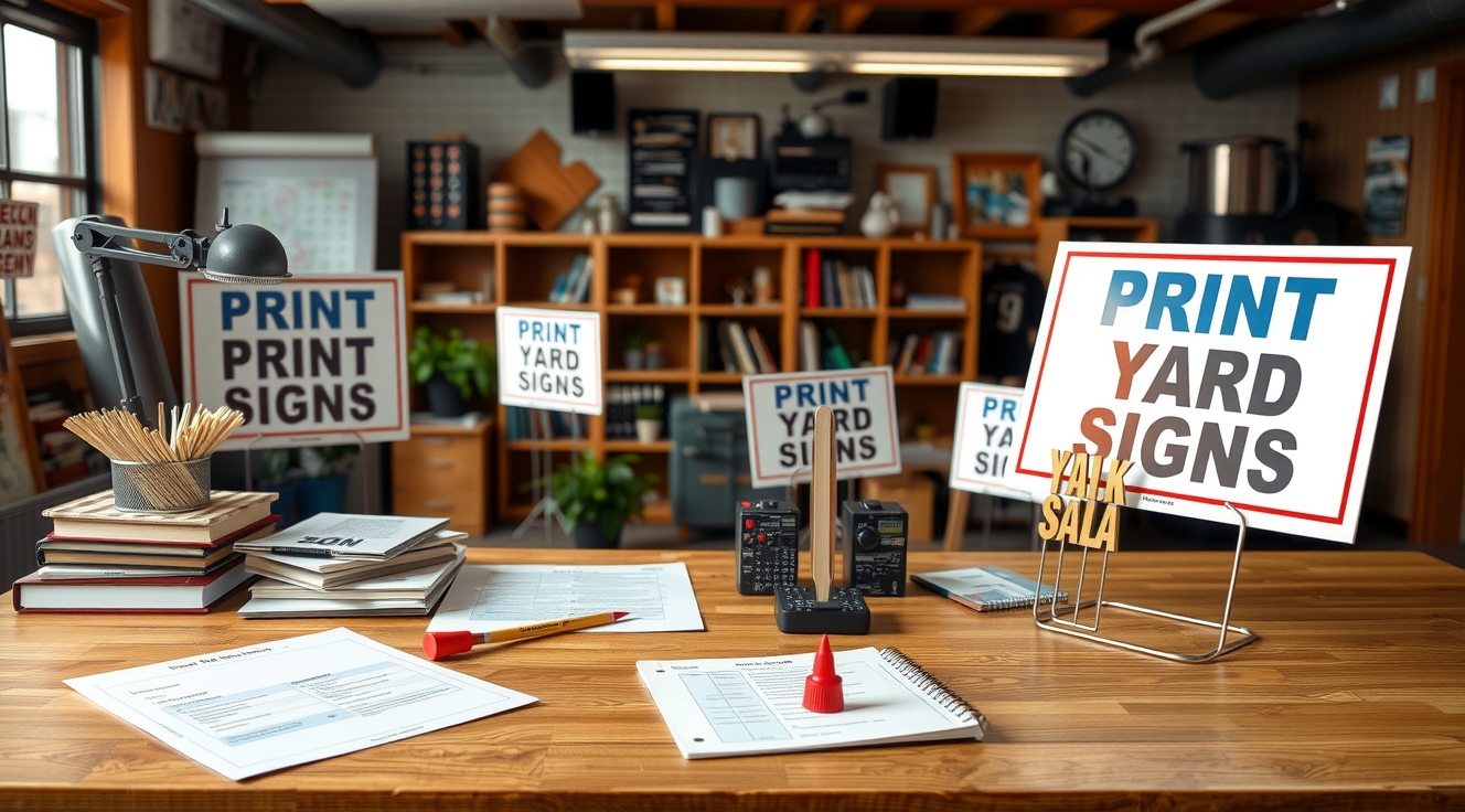 Preparation visual for How to Print Yard Signs