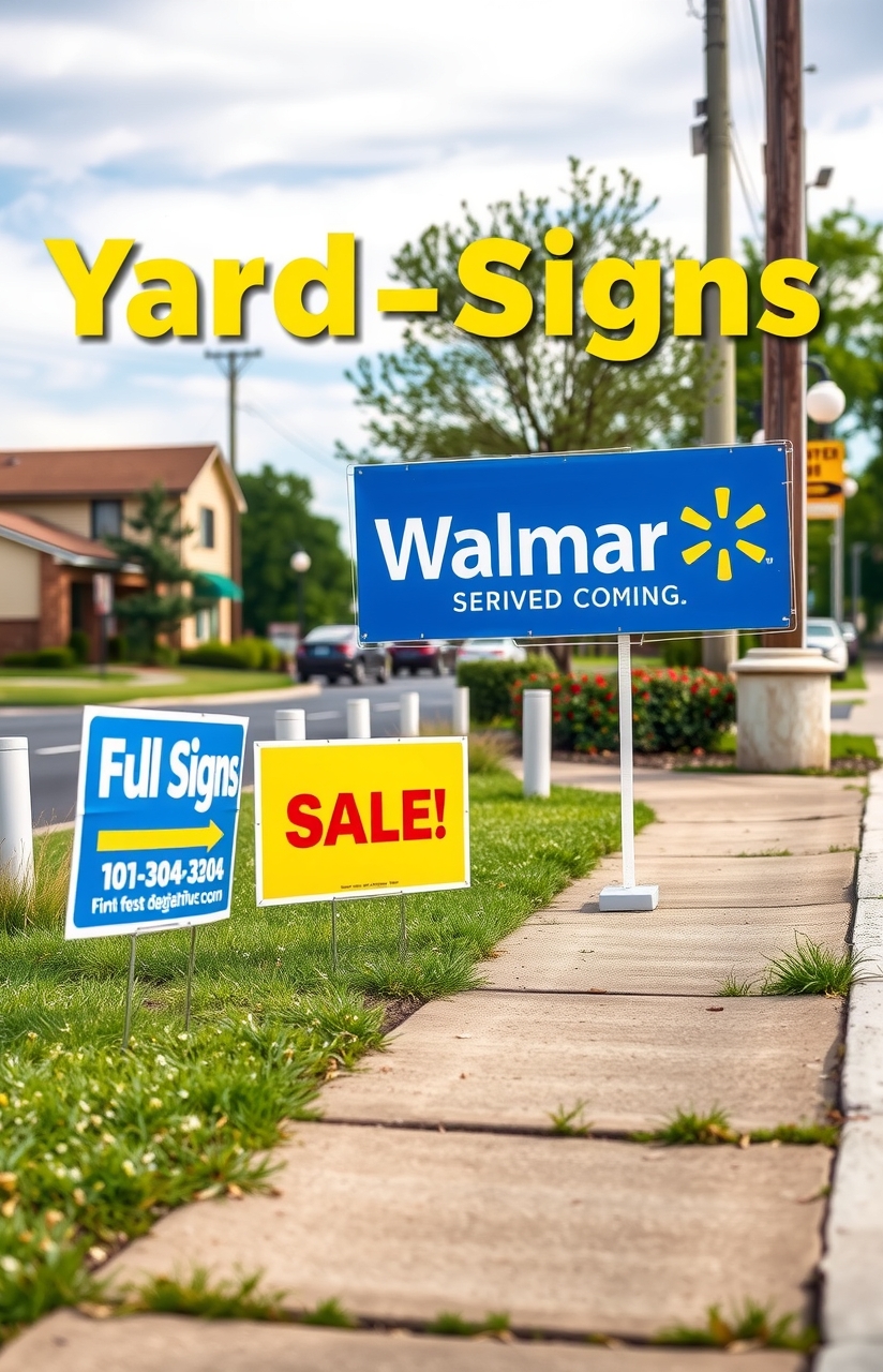 Walmart Yard Signs Guide