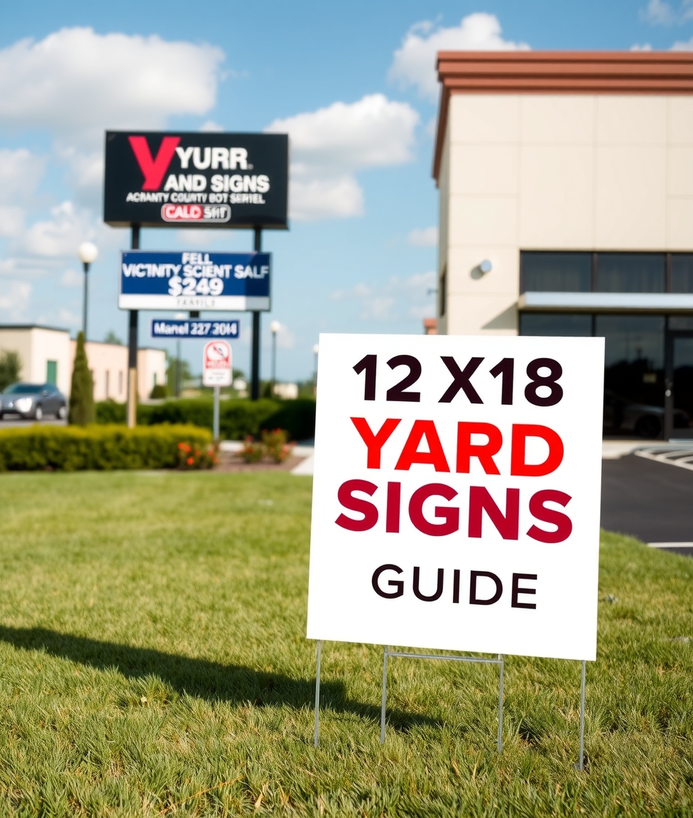 Checklist for 12 X18 Yard Signs Guide