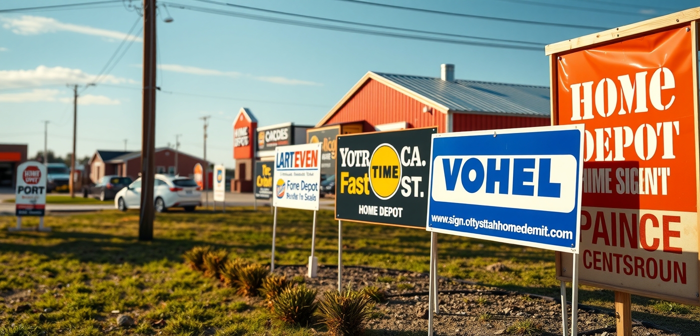 Preparation visual for Home Depot Yard Signs Guide