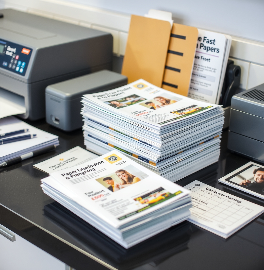 Preparation visual for Flyer Printing and Distribution Guide