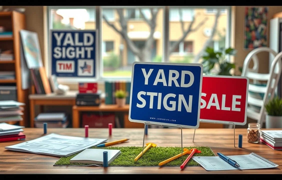 Preparation visual for Make Yard Signs at Home Guide