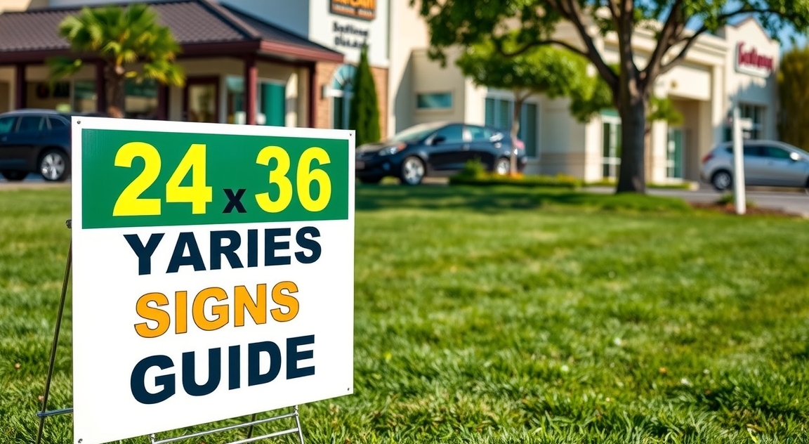 Quality check visual for 24x36 Yard Signs Guide
