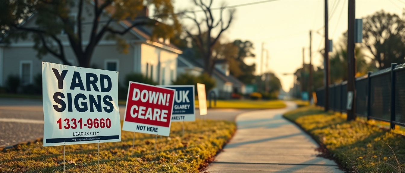 Yard Signs League City Guide