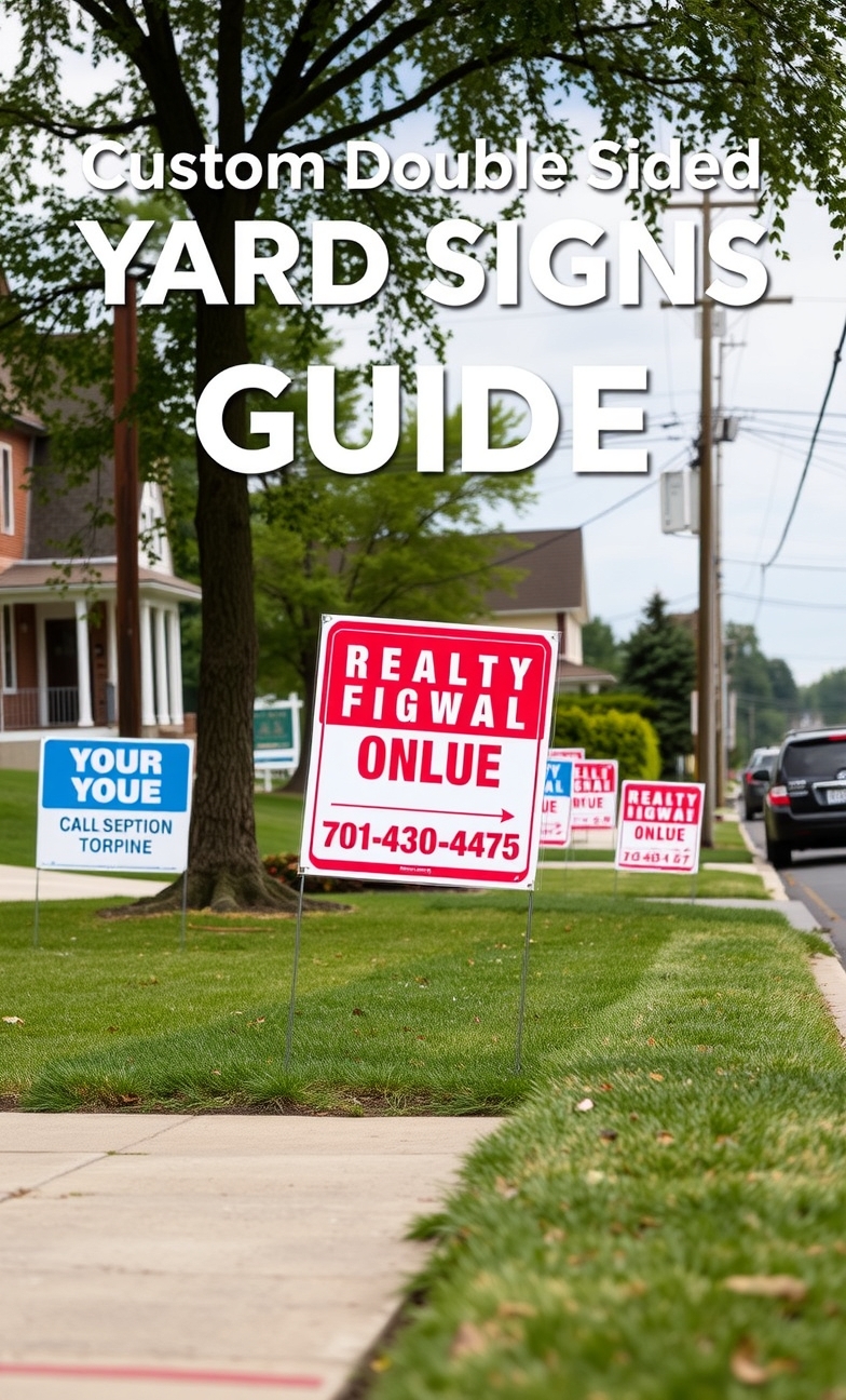 Custom Double Sided Yard Signs Guide