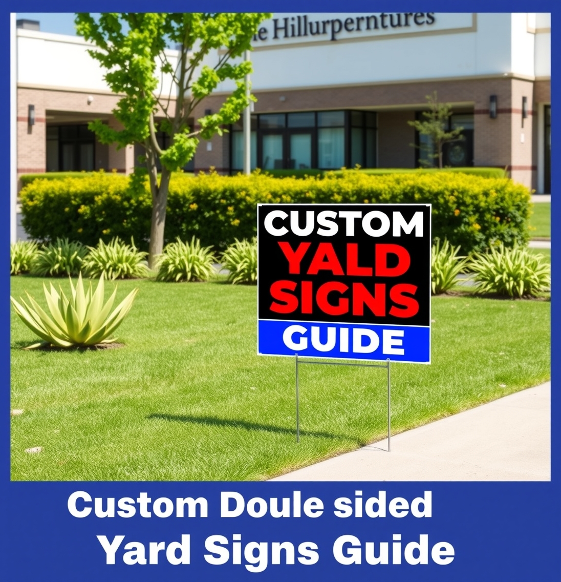 Preparation visual for Custom Double Sided Yard Signs Guide