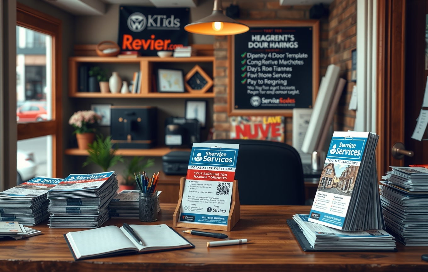 Preparation visual for Free Template for Door Hangers Guide