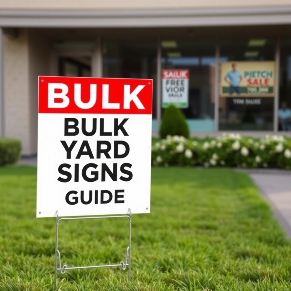 Checklist for Bulk Yard Signs with Stakes Guide
