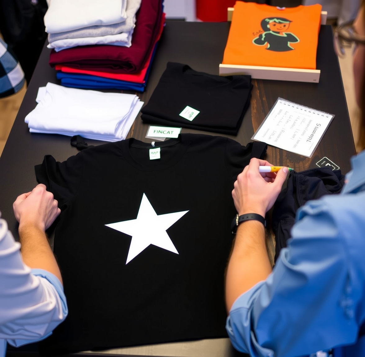 Preparation visual for Tshirt Printing San Antonio Guide