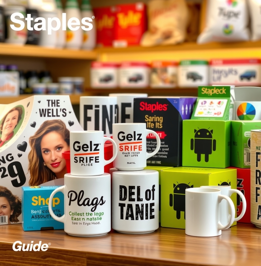 Checklist for Staples Custom Mugs Guide