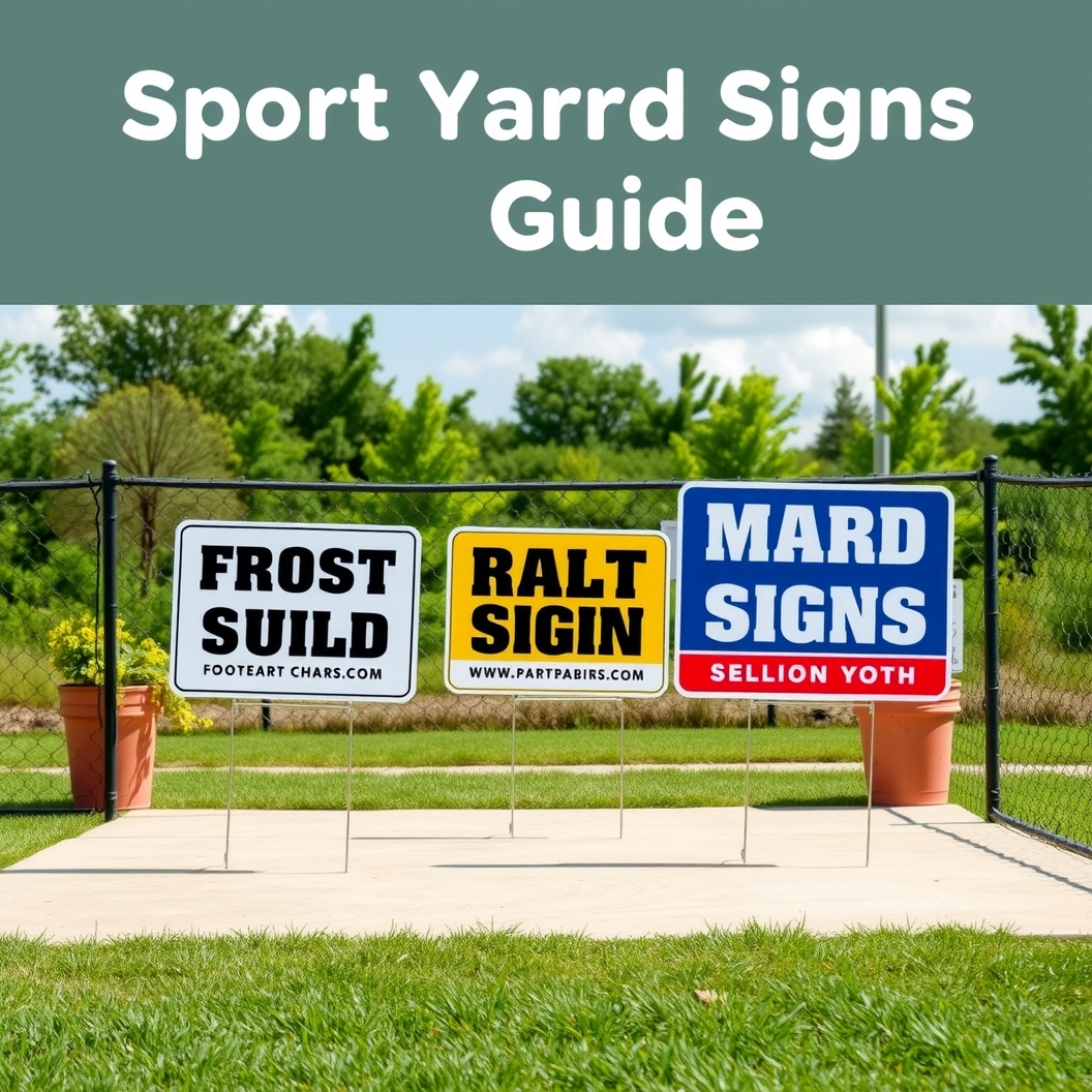 Evaluating the best Sport Yard Signs Guide environment