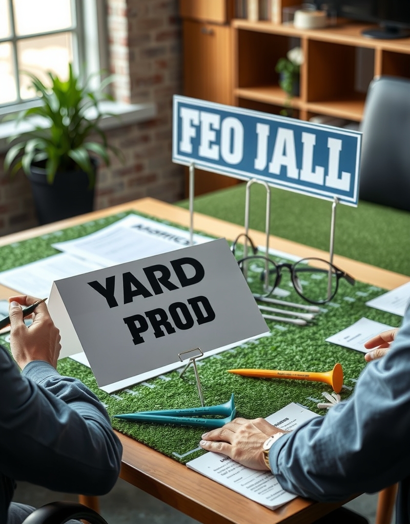 Preparation visual for Football Yard Signs Guide