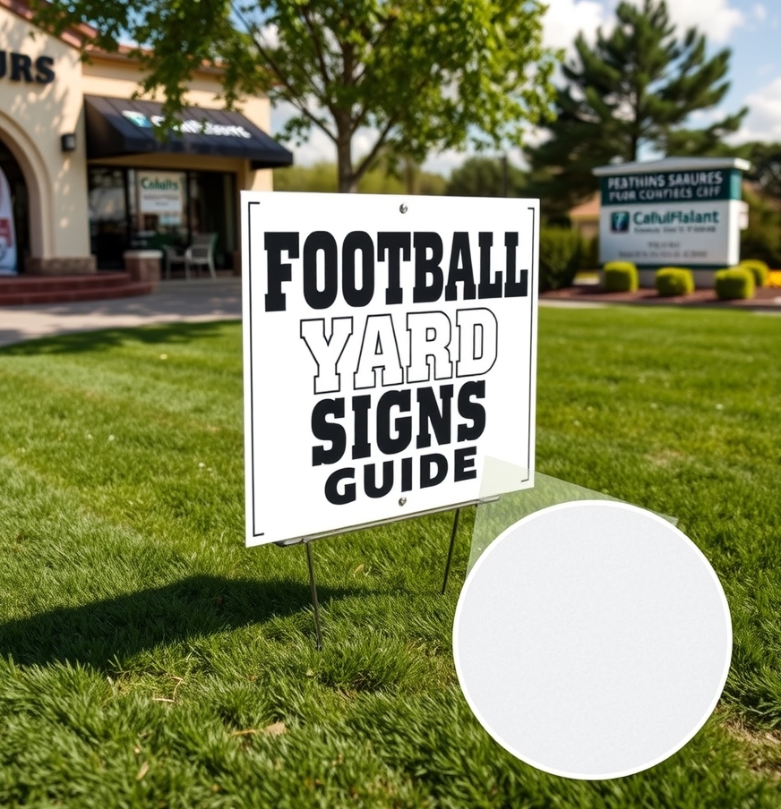 Quality check visual for Football Yard Signs Guide