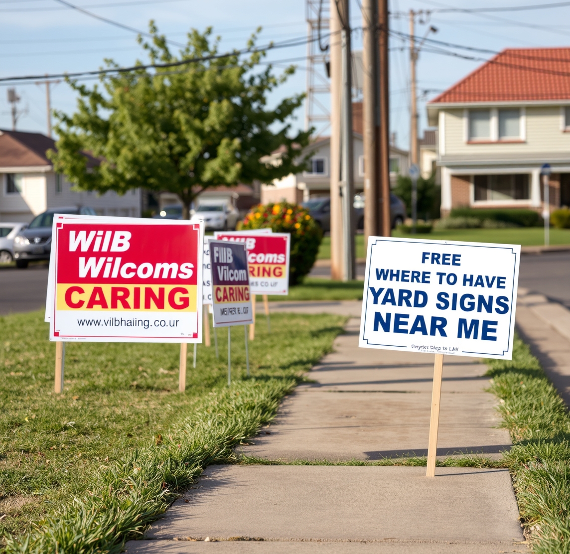 Where to Have Yard Signs Made Near Me Guide