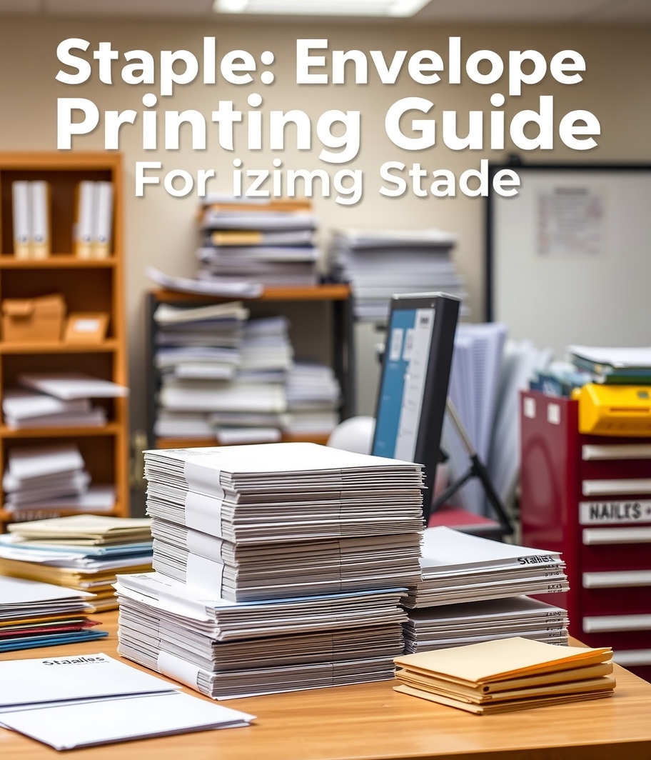 Checklist for Staples Envelope Printing Guide