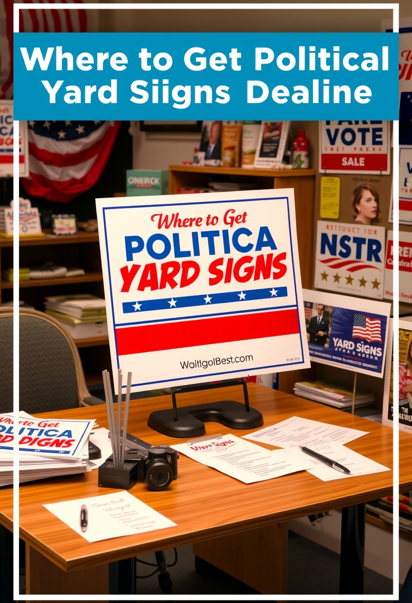 Preparation visual for Where to Get Political Yard Signs Guide