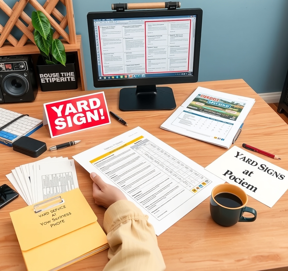 Quality check visual for Yard Signs Cypress Tx Guide