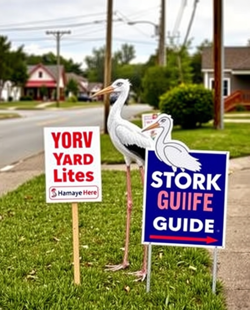 Yard Signs Stork Guide