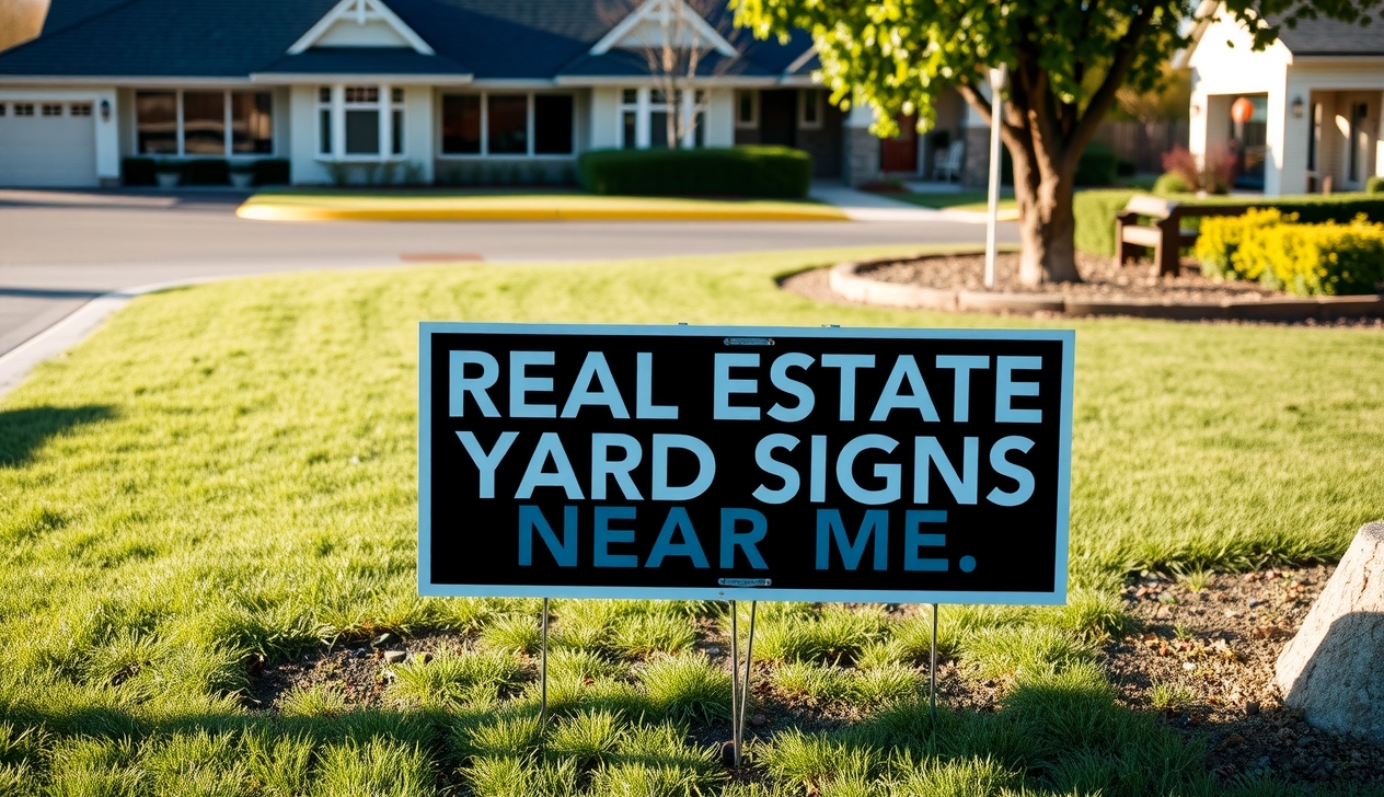 Checklist for Real Estate Yard Signs Near Me