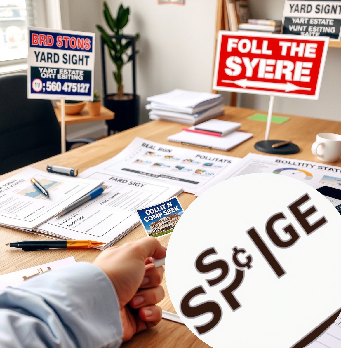 Preparation visual for Real Estate Yard Signs Near Me