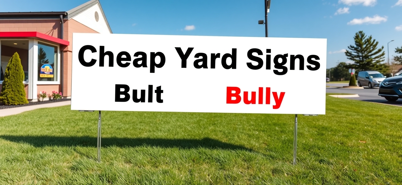 Preparation visual for Cheap Yard Signs Bulk