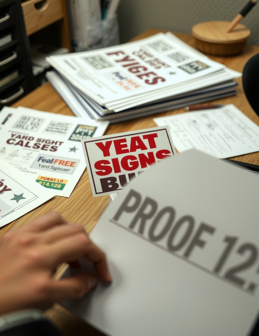 Quality check visual for Cheap Yard Signs Bulk