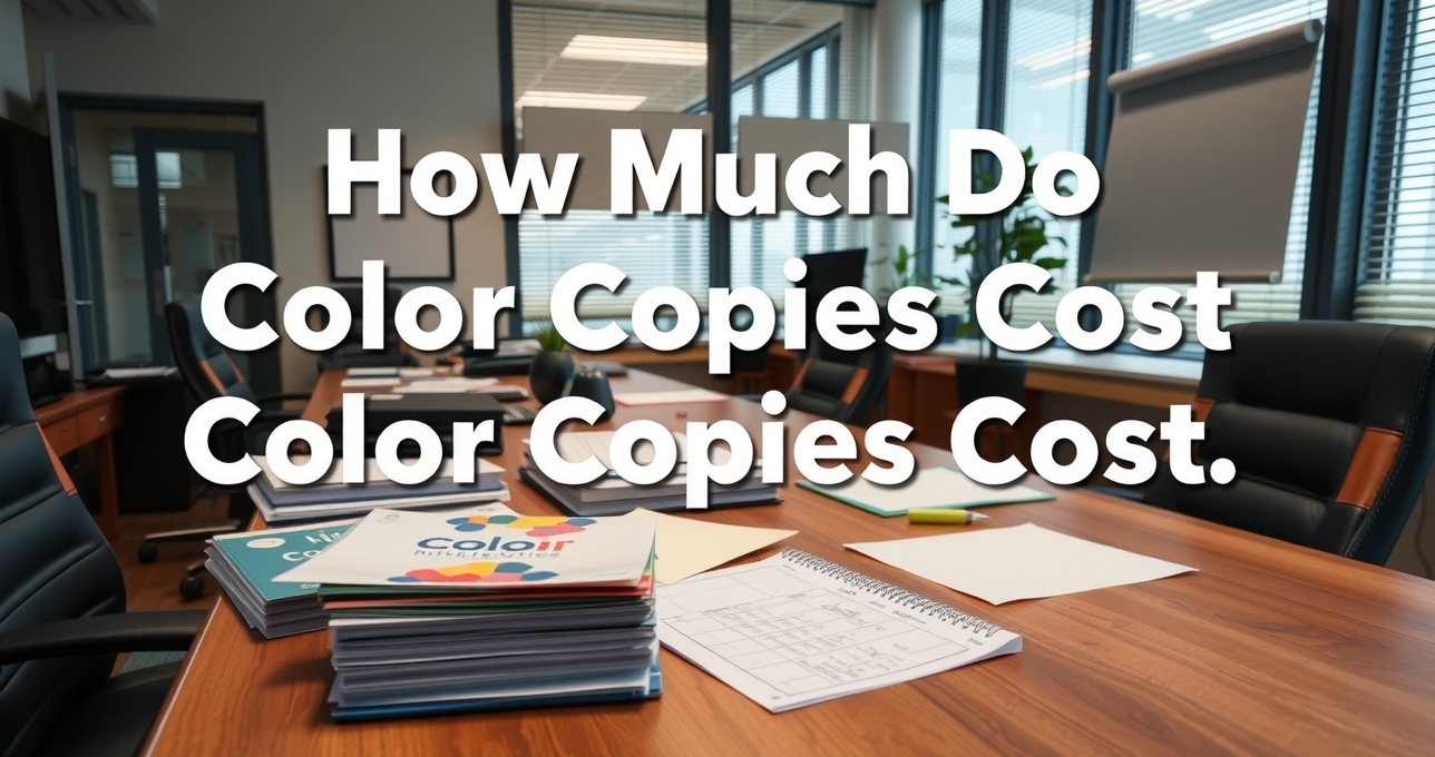 Checklist for How Much Do Color Copies Cost