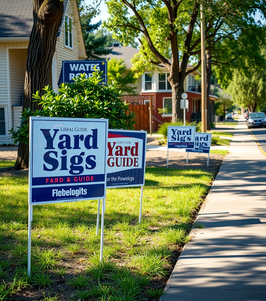 Checklist for Yard Signs Liberal Guide