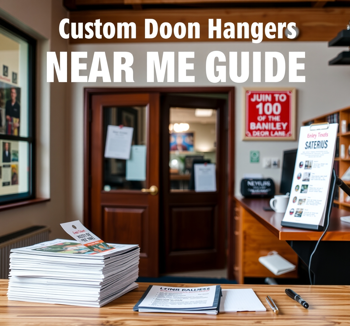 Preparation visual for Custom Door Hangers Near Me Guide