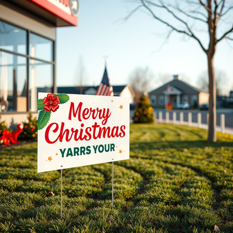 Preparation visual for Merry Christmas Yard Signs Guide
