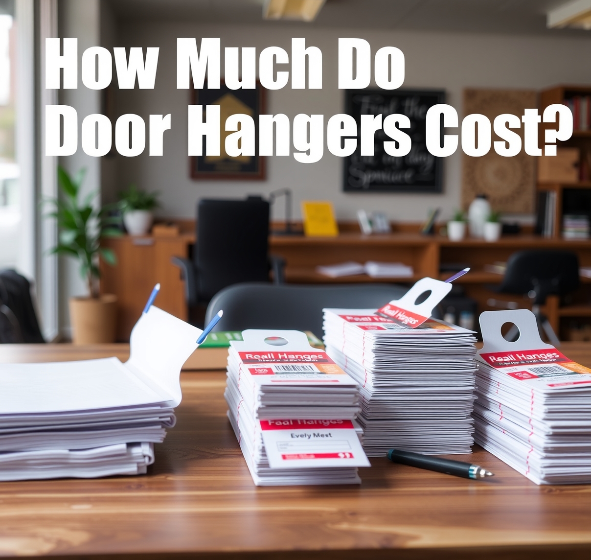 Preparation visual for How Much Do Door Hangers Cost