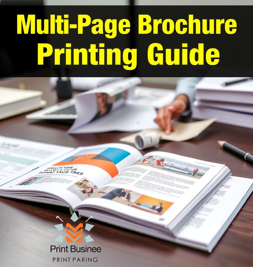 Quality check visual for Multi Page Brochure Printing Guide